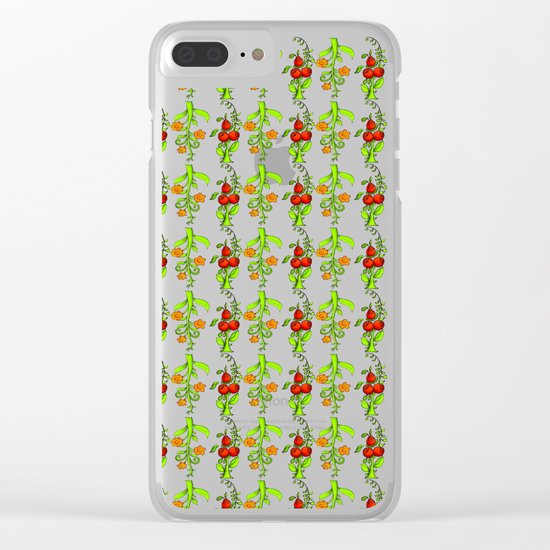 bright trees and fruits Clear iPhone Case