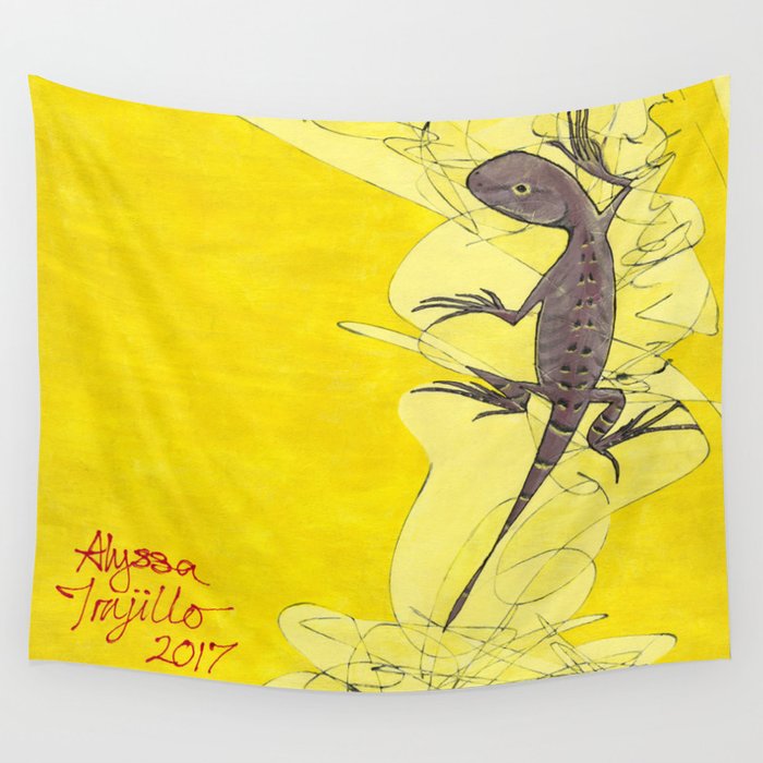 Frank the Lizard Wall Tapestry