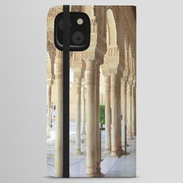 Spain Photography - A Corridor Going Through A Spanish Castle iPhone Wallet Case