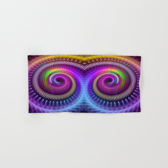 Colorful textured spiral abstract Hand & Bath Towel
