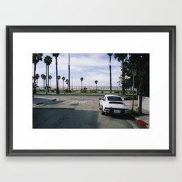 Vintage Porsch 9 11,  Venice Beach, Los Angeles, California Leica M Framed Art Print