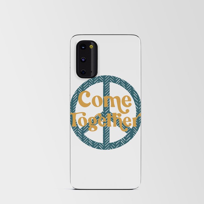 Come Together Peace Sign Android Card Case