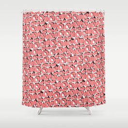 Pink Fairytale Path Seamless Pattern Structure  Shower Curtain
