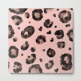 MeowMeow Metal Print | Cheetah, Graphicdesign, Pattern, Leopard, Animalprint, Digital, Love, Pink 
