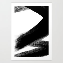 Minimalist Strokes Abstract #590b Art Print
