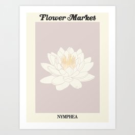 flower market / nymphea  Art Print