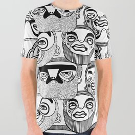 Happy Faces All Over Graphic Tee