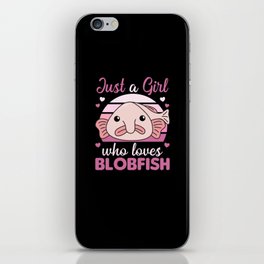 Blobfish Lovers Cute Animals For Girls Pink iPhone Skin