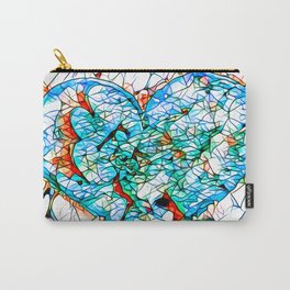 Stained glass mosaic love - By Brian Vegas Carry-All Pouch
