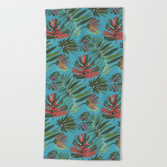 Tropical Jungle Beach Towel