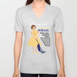 Kristen Schaal Vintage Vacuum Ad V Neck T Shirt