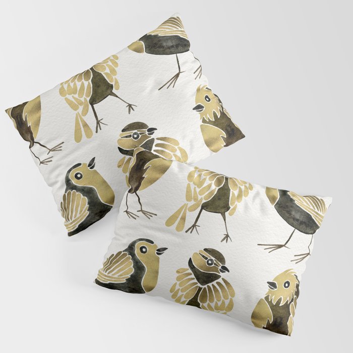 24-Karat Goldfinches Pillow Sham