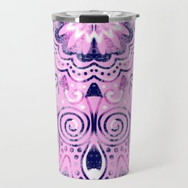 Colorful Pink Mandala Travel Mug