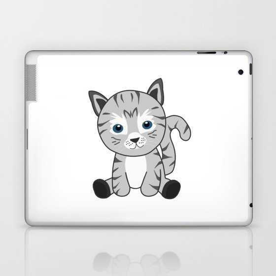 Cat Cute Animals Cats For Kids Funny Animals Laptop & iPad Skin