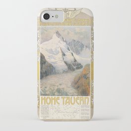 Vintage poster - Hohe Tauern iPhone Case | Hip, Painting, Vacation, Austrian, Advertisement, Vintage, Retro, Travel, Colorful, Fun 