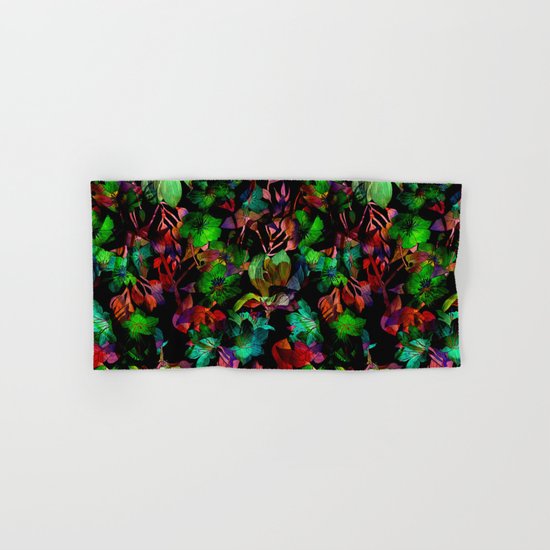 Colorful Floral Pattern Hand & Bath Towel