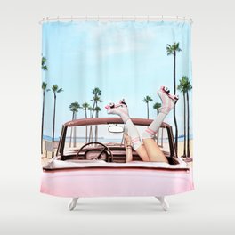 Long Beach Shower Curtain