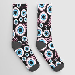 Eyeball Pattern (Black) Socks