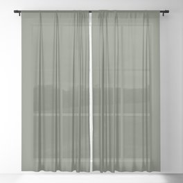 Laurel Garland Green Sheer Curtain