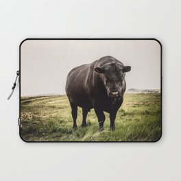 Big Black Angus Bull Laptop Sleeve