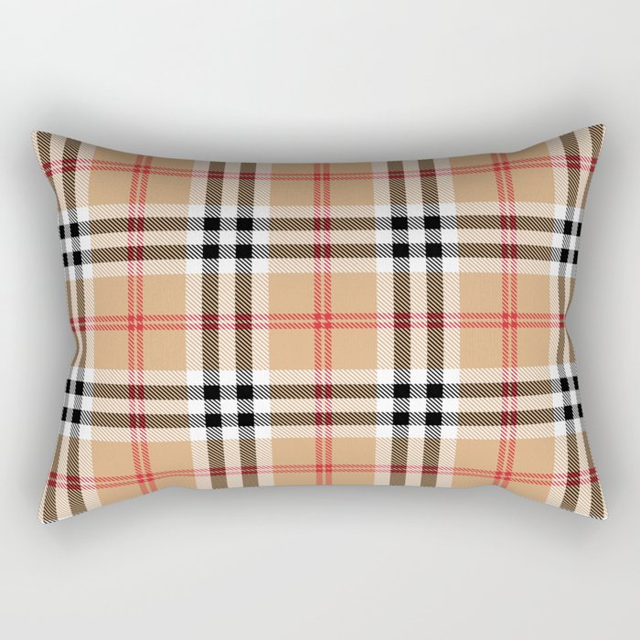 Classic Check Tartan Pattern Rectangular Pillow