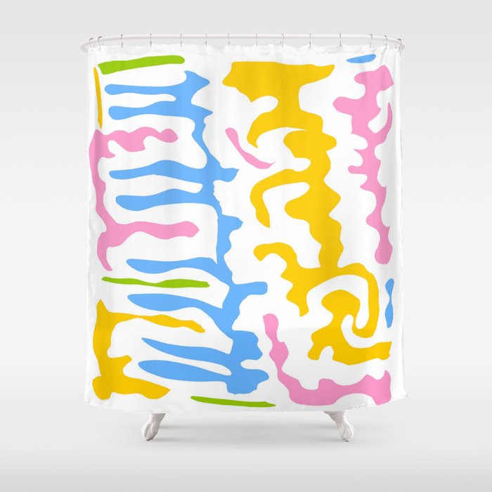 Abstraction in the style of Matisse 39 Shower Curtain