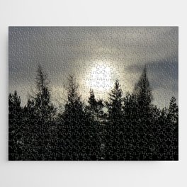 Winter Light Tree Top View Jigsaw Puzzle