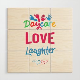 Daycare Provider Thank You Childcare Babysitter Wood Wall Art