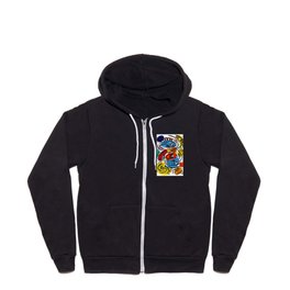 Joyful Life Abstract Art Illustration for Kids and Everyone Full Zip Hoodie