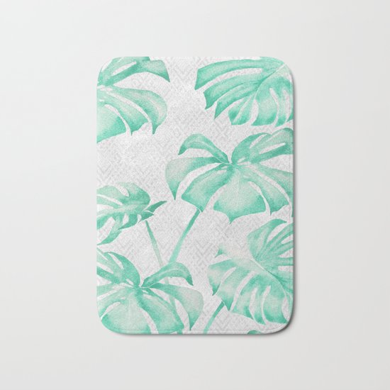 city leaf Bath Mat