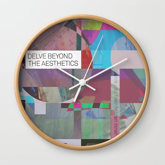 Delve Beyond The Aesthetics Wall Clock