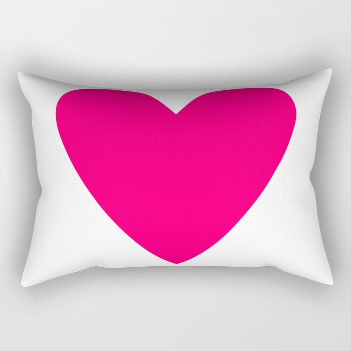 Big Pink Heart Rectangular Pillow