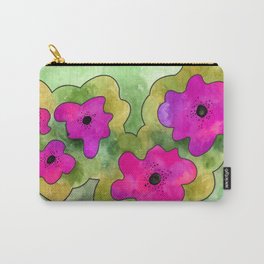 FIVE MAGENTA FLOWERS by LISETTE Carry-All Pouch