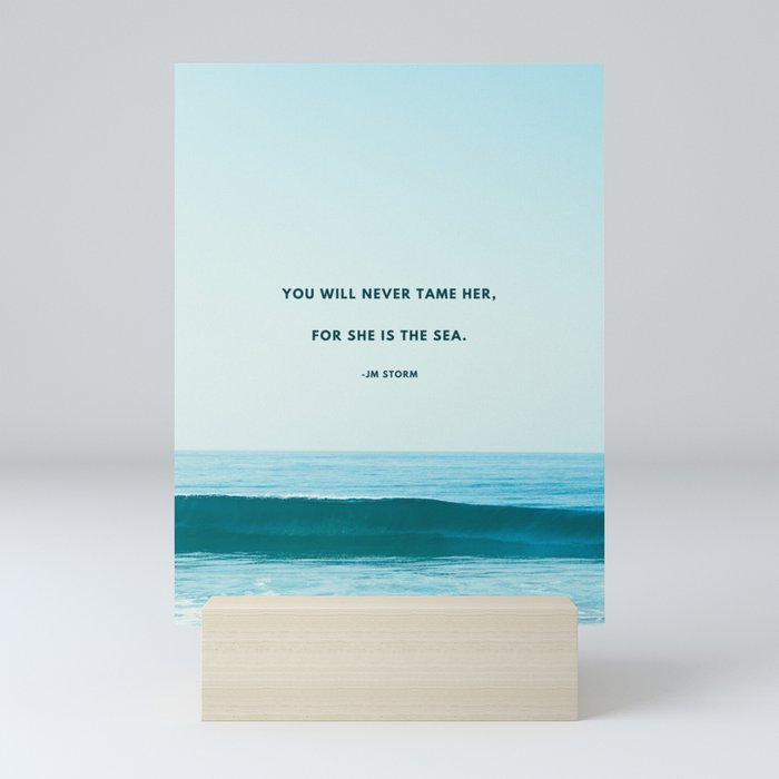 For She Is The Sea Mini Art Print