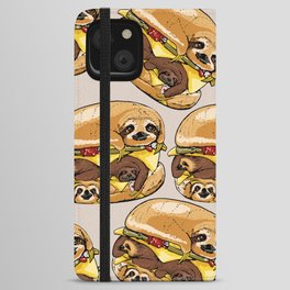 Sloths Burger iPhone Wallet Case