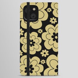 Retro Flower Pattern 604 iPhone Wallet Case