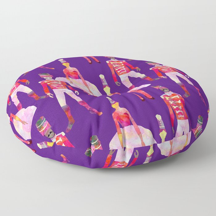 Nutcracker Ballet - Violet Purple Floor Pillow