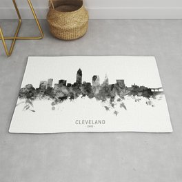 Cleveland Ohio Skyline Rug