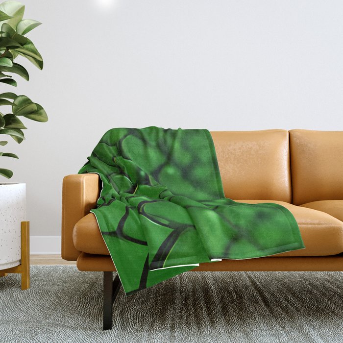 Dragon Skin (Green) Throw Blanket