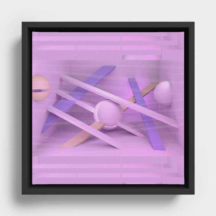 Pink Room Framed Canvas