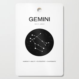 Gemini star sign and traits Cutting Board