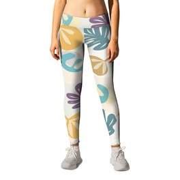 Season's Joy Leggings | Vegetals, Fruit, Trending, Nature, Leaves, Curated, Digital, Graphicdesign, Shapes, Abstractforms 