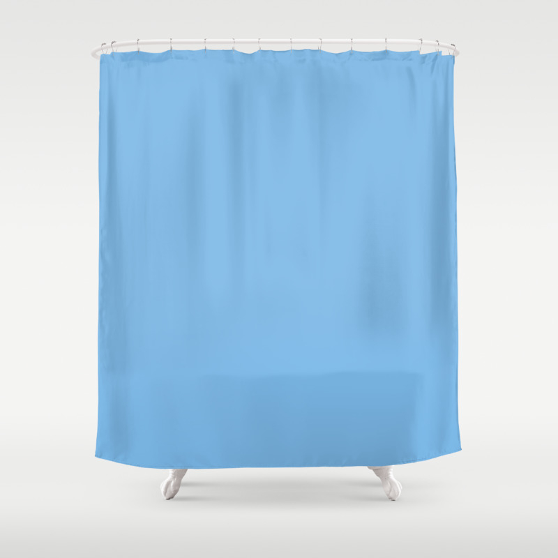Aero Light Blue Shower Curtain By Makeitcolorful Society6