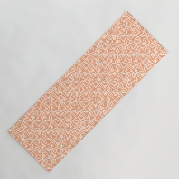 Cantaloupe Waves Yoga Mat