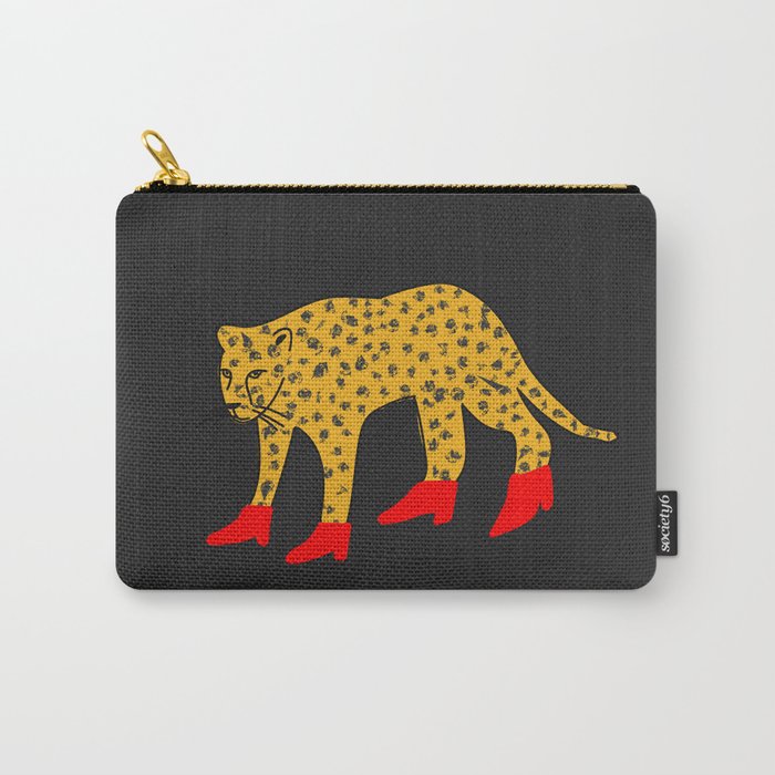 Red Boots Tasche | Graphic-design, Digital, Muster, Black-and-white, Pop-art, Comic, Illustration, Vector, Gepard, Leopard