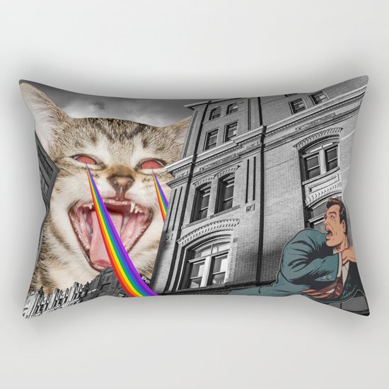 THE CAT STRIKES BACK Rectangular Pillow