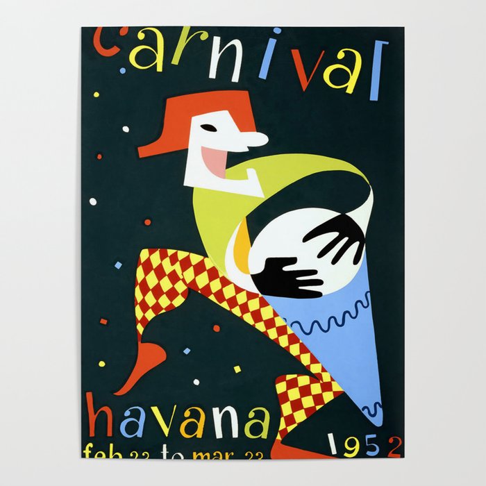 Vintage carnival travel poster Poster