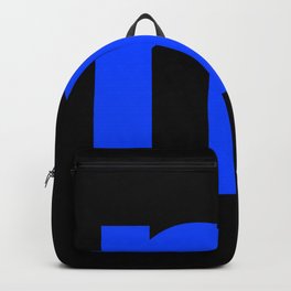 letter M (Blue & Black) Backpack