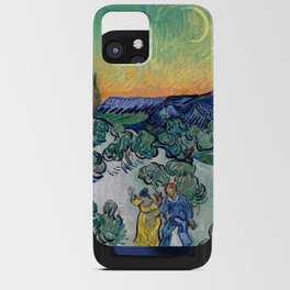 Couple Walking among Olive Trees, Vincent Van Gogh iPhone Card Case