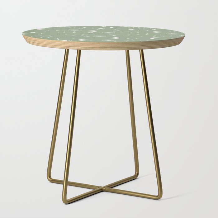 stars and constellations green Side Table